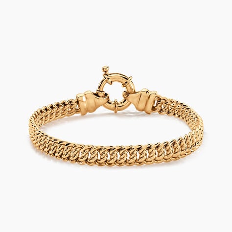 Bracelet Violette Plaqué Or Jaune - Bracelets chaîne Femme | Histoire d’Or