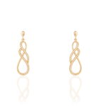 Boucles D'oreilles Pendantes Rajah Plaqu&eacute; Or Jaune Oxyde De Zirconium - Boucles d'oreilles pendantes Femme | Histoire d&rsquo;Or