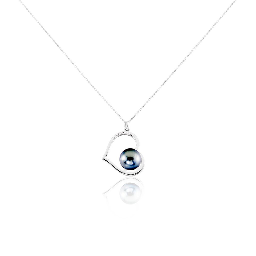 Collier Gian Or Blanc Perle De Tahiti Diamant