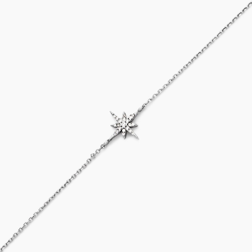 Bracelet Lysianne Argent Blanc Oxyde De Zirconium - Bracelets Femme | Histoire d’Or