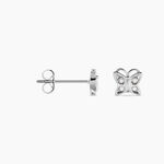 Boucles D'oreilles Puces Farasha Argent Blanc Oxyde De Zirconium - Boucles d'oreilles fantaisie Femme | Histoire d&rsquo;Or