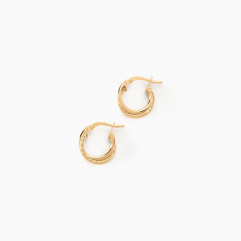 Créoles Maelia Or Jaune - Boucles d'oreilles créoles Femme | Histoire d’Or