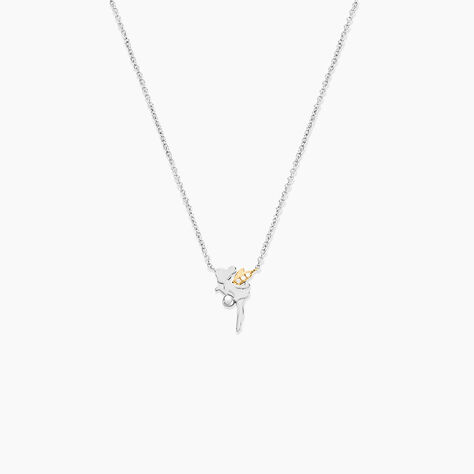 Collier Or Jaune Argent Blanc Oxyde De Zirconium - Colliers Femme | Histoire d&rsquo;Or