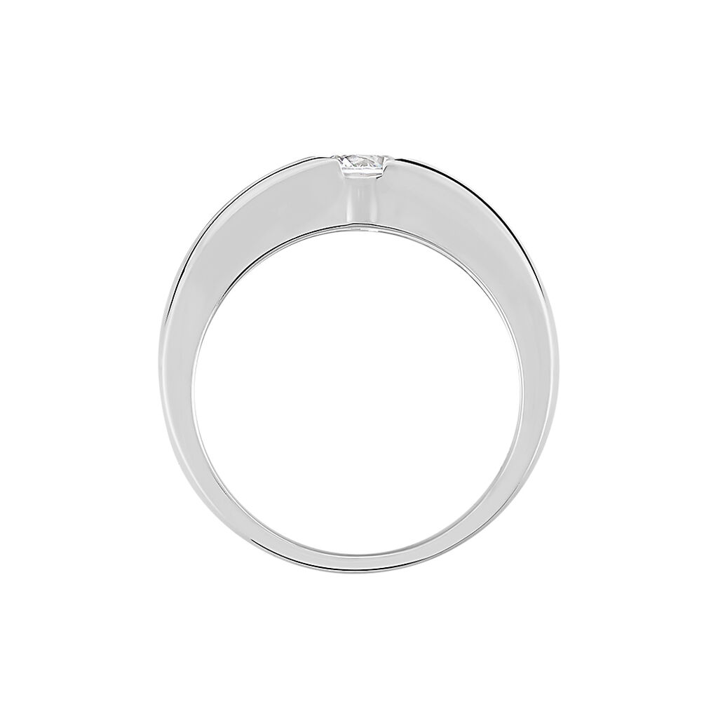 Bague Solitaire Gwendal Argent Oxyde De Zirconium - Bagues solitaires Femme | Histoire d’Or