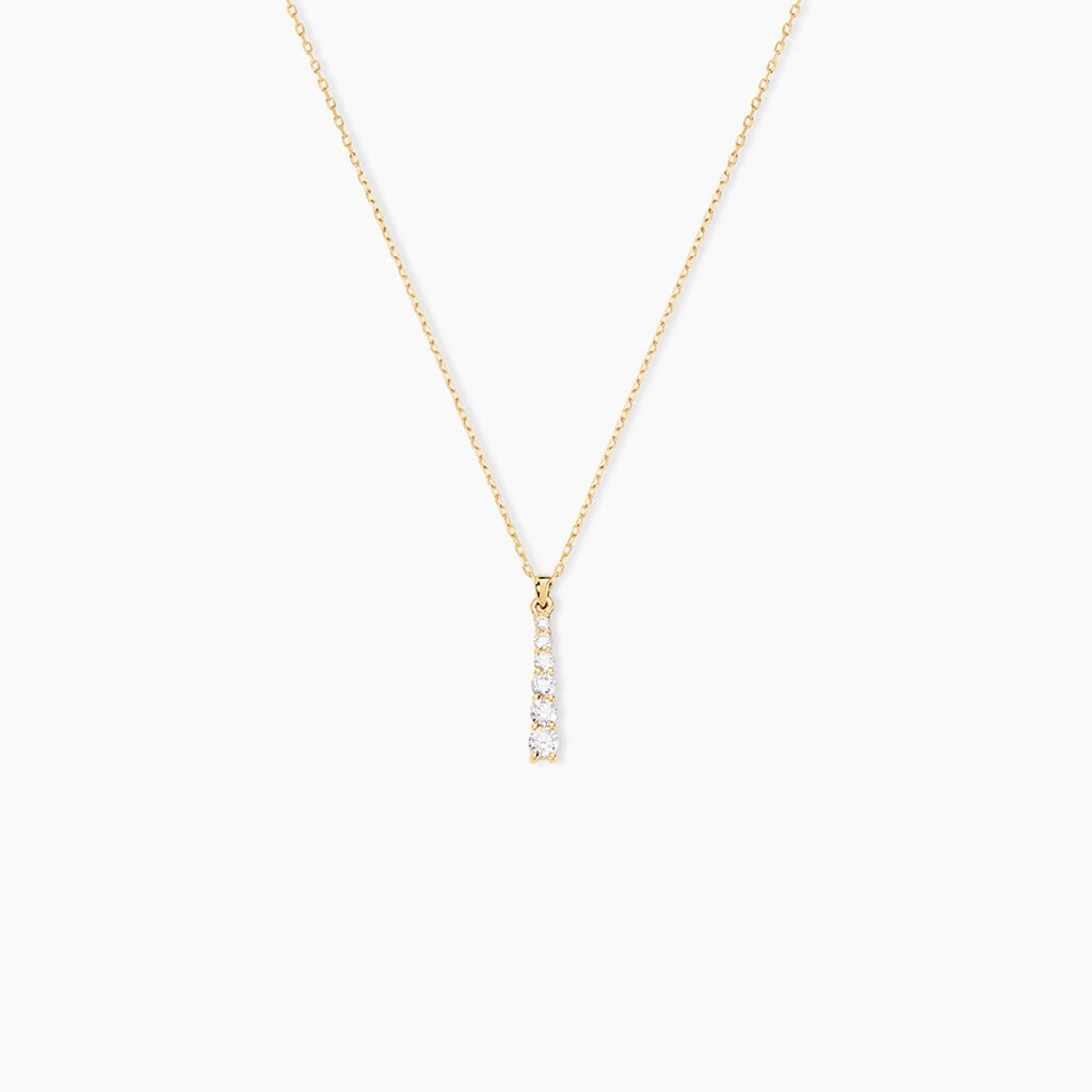 Collier Georas Or Jaune Oxyde De Zirconium - Colliers Femme | Histoire d&rsquo;Or