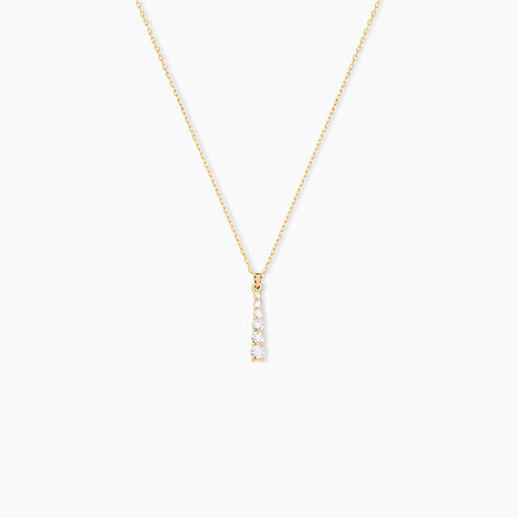 Collier Georas Or Jaune Oxyde De Zirconium - Colliers Femme | Histoire d’Or