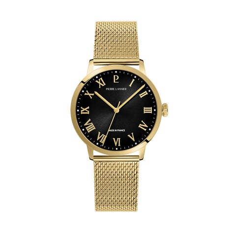 Montre Pierre Lannier Lannier Interval Noir - Montres Homme | Histoire d&rsquo;Or