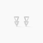 Boucles D'oreilles Puces Joy Or Blanc Diamant - Clous d'oreilles Femme | Histoire d&rsquo;Or