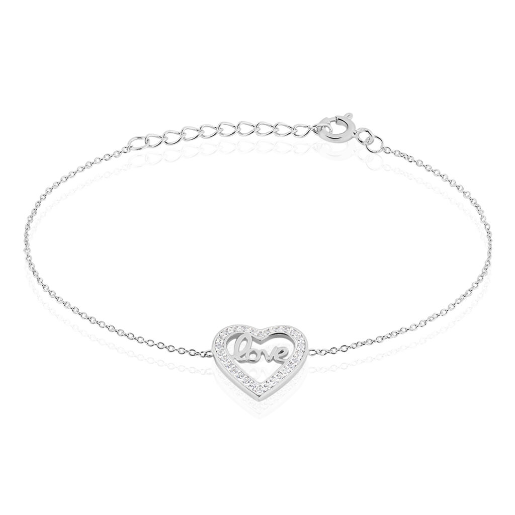 Bracelet Elansa Argent Blanc Oxyde De Zirconium - Bracelets Femme | Histoire d’Or