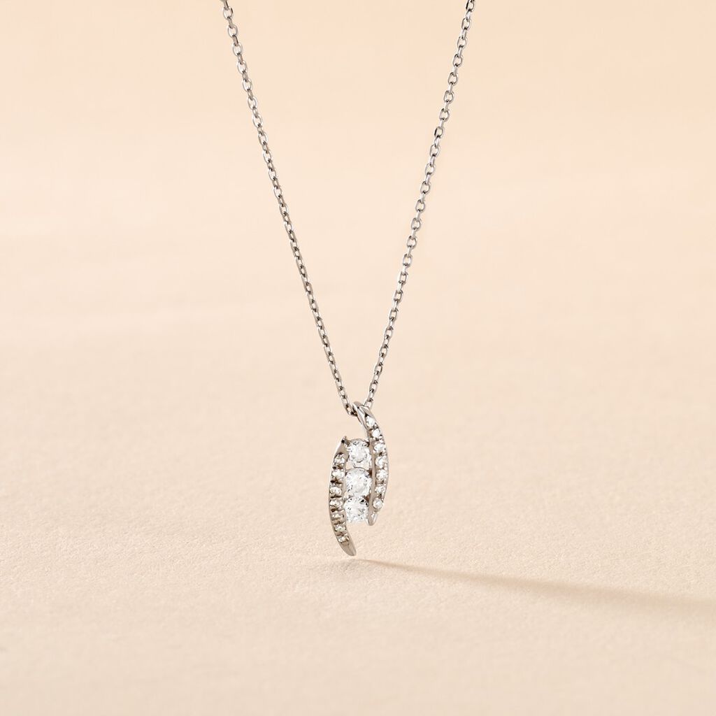 Collier Eternite Or Blanc Diamant - Colliers Femme | Histoire d&rsquo;Or
