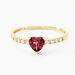 Bague Love Ring Or Jaune Rhodolite Oxyde De Zirconium - Bagues solitaires Femme | Histoire d’Or