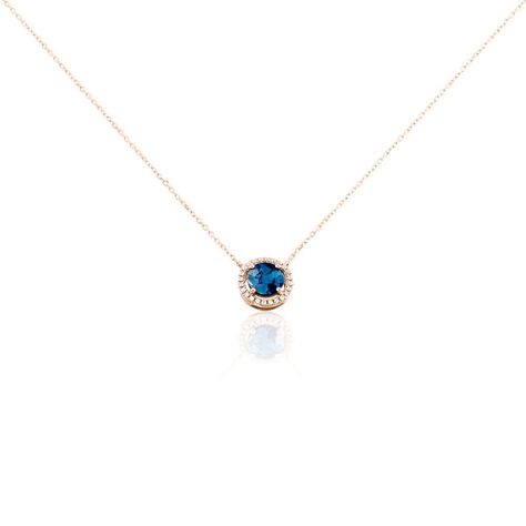 Collier Maeva Or Rose Topaze Oxyde De Zirconium - Colliers Femme | Histoire d’Or