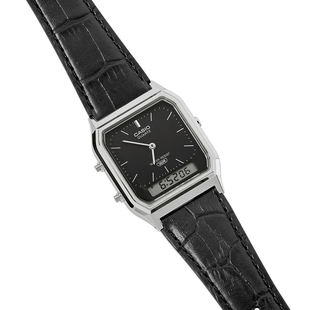 Montre Casio Collection Aq230 Noir - Id&eacute;es cadeaux Unisex | Histoire d&rsquo;Or