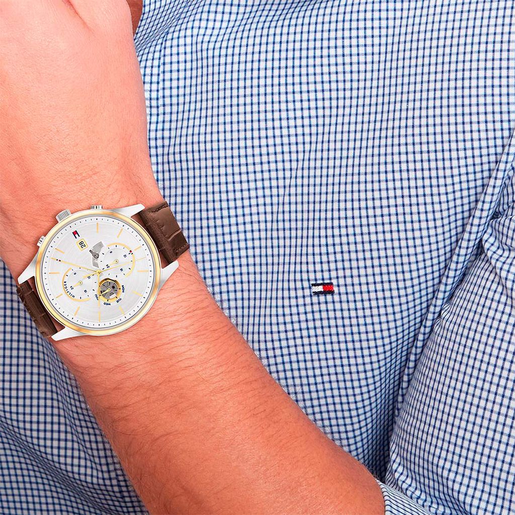 Montre Tommy Hilfiger Weston Argenté - Montres Homme | Histoire d’Or