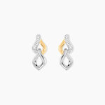 Boucles D'Oreilles Pendantes Or Jaune Argent Blanc Oxyde De Zirconium - Boucles d'oreilles pendantes Femme | Histoire d&rsquo;Or