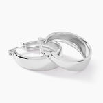 Cr&eacute;oles Suliac Argent Blanc - Boucles d'oreilles cr&eacute;oles Femme | Histoire d&rsquo;Or