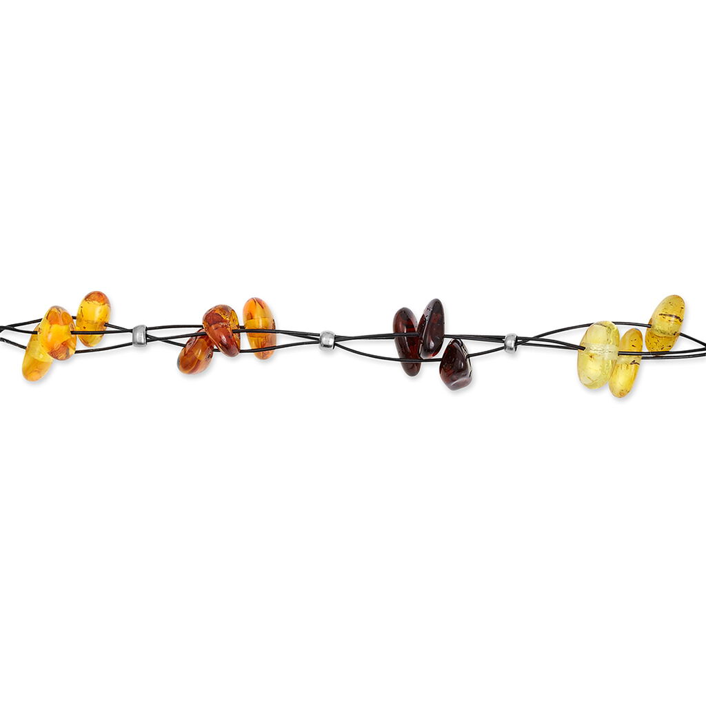 Bracelet Argent Blanc Helier Ambres - Bracelets fantaisie Femme | Histoire d’Or
