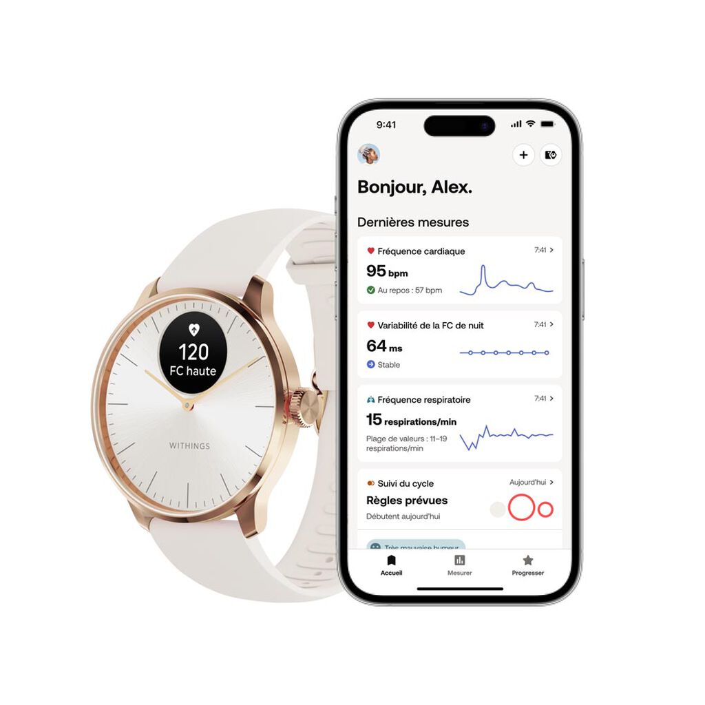 Montre Connectée Withings Scanwatch Light - Montres connectées Femme | Histoire d’Or