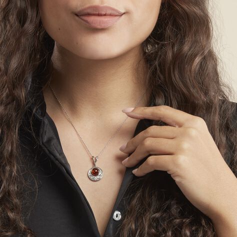 Collier Argent Blanc Mystica Ambre - Colliers fantaisie Femme | Histoire d’Or