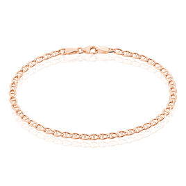 Bracelet Capucin Maille Marine Plate Or Rose - Bracelets chaîne Femme | Histoire d’Or