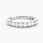Alliance Rhea Ld Platine Blanc Diamant Synth&eacute;tique - Alliances Femme | Histoire d&rsquo;Or