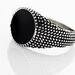 Bague Argent Blanc Tom Email Noir - Bagues Homme | Histoire d’Or