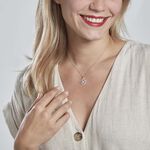 Pendentif Daiki Or Blanc Oxyde De Zirconium - Pendentifs Femme | Histoire d&rsquo;Or