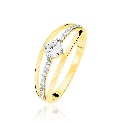 Bague Solitaire Anouska Or Jaune Diamant - Bagues solitaires Femme | Histoire d’Or