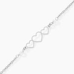 Bracelet Love Love Argent Blanc Oxyde De Zirconium - Bracelets Femme | Histoire d&rsquo;Or
