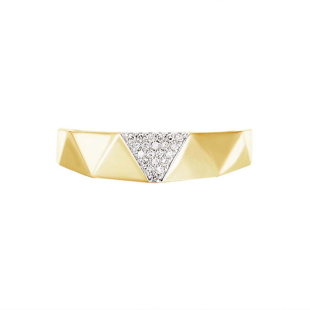 Bague Lizia Or Jaune Diamant - Bagues avec pierre Femme | Histoire d’Or