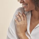 Bague Tokyo Or Blanc Oxyde De Zirconium - Bagues avec pierre Femme | Histoire d&rsquo;Or