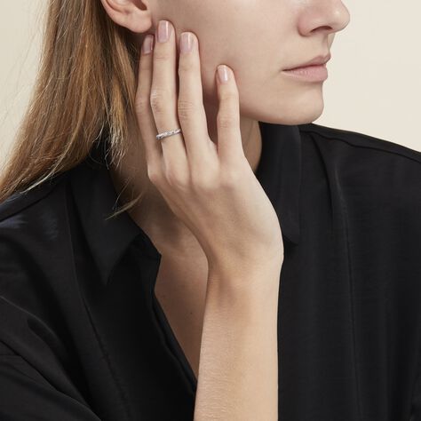 Bague Argent Blanc Clayton Oxydes De Zirconium - Bagues avec pierre Femme | Histoire d’Or