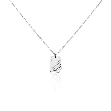 Collier Argent Blanc Djimy - Colliers Homme | Histoire d&rsquo;Or