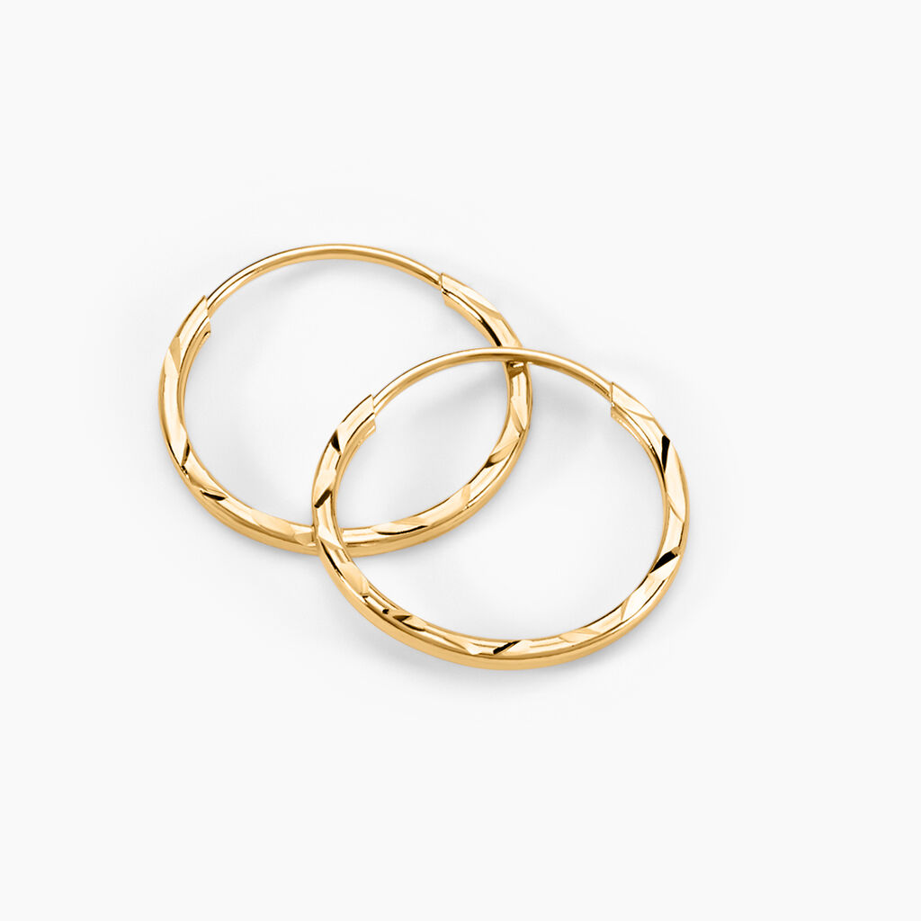 Créoles Valerina Or Jaune - Boucles d'oreilles créoles Femme | Histoire d’Or