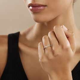 Bague Solitaire Laetitia Or Blanc Diamant - Bagues solitaires Femme | Histoire d’Or
