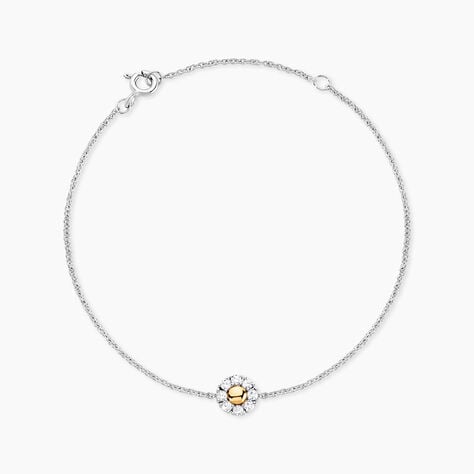 Bracelet Or Jaune Argent Blanc Oxyde De Zirconium - Bracelets Femme | Histoire d&rsquo;Or