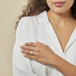 Bague Fidjy Argent Blanc Oxyde De Zirconium - Bagues avec pierre Femme | Histoire d&rsquo;Or