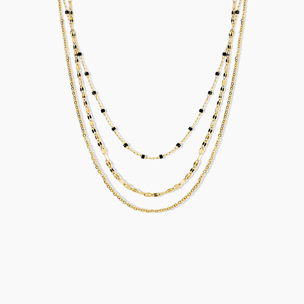 Collier Amala Acier Jaune Verre - Colliers fantaisie Femme | Histoire d&rsquo;Or