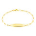 Bracelet Identité Bartolomee Maille Alternee 1/1 Or Jaune - Bracelets Communion Enfant | Histoire d’Or