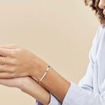 Bracelet Argent Blanc Millo - Bracelets Femme | Histoire d&rsquo;Or
