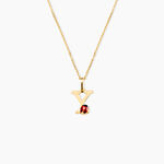 Pendentif Helidie Coccinelle Lettre Or Jaune - Pendentifs Enfant | Histoire d&rsquo;Or