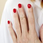 Bague Sabinka Or Jaune Oxyde De Zirconium - Bagues avec pierre Femme | Histoire d&rsquo;Or