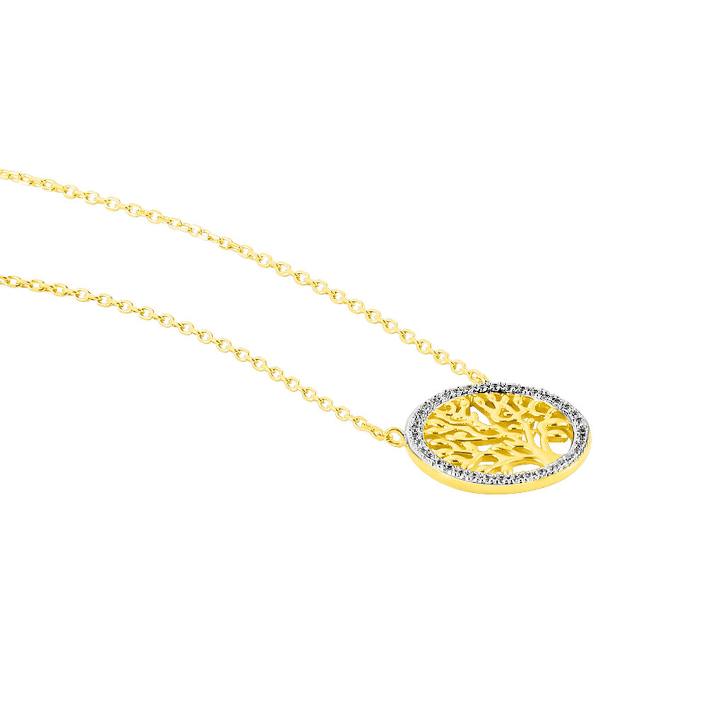Collier Theolina Plaqué Or Jaune Oxyde De Zirconium - Colliers Femme | Histoire d’Or