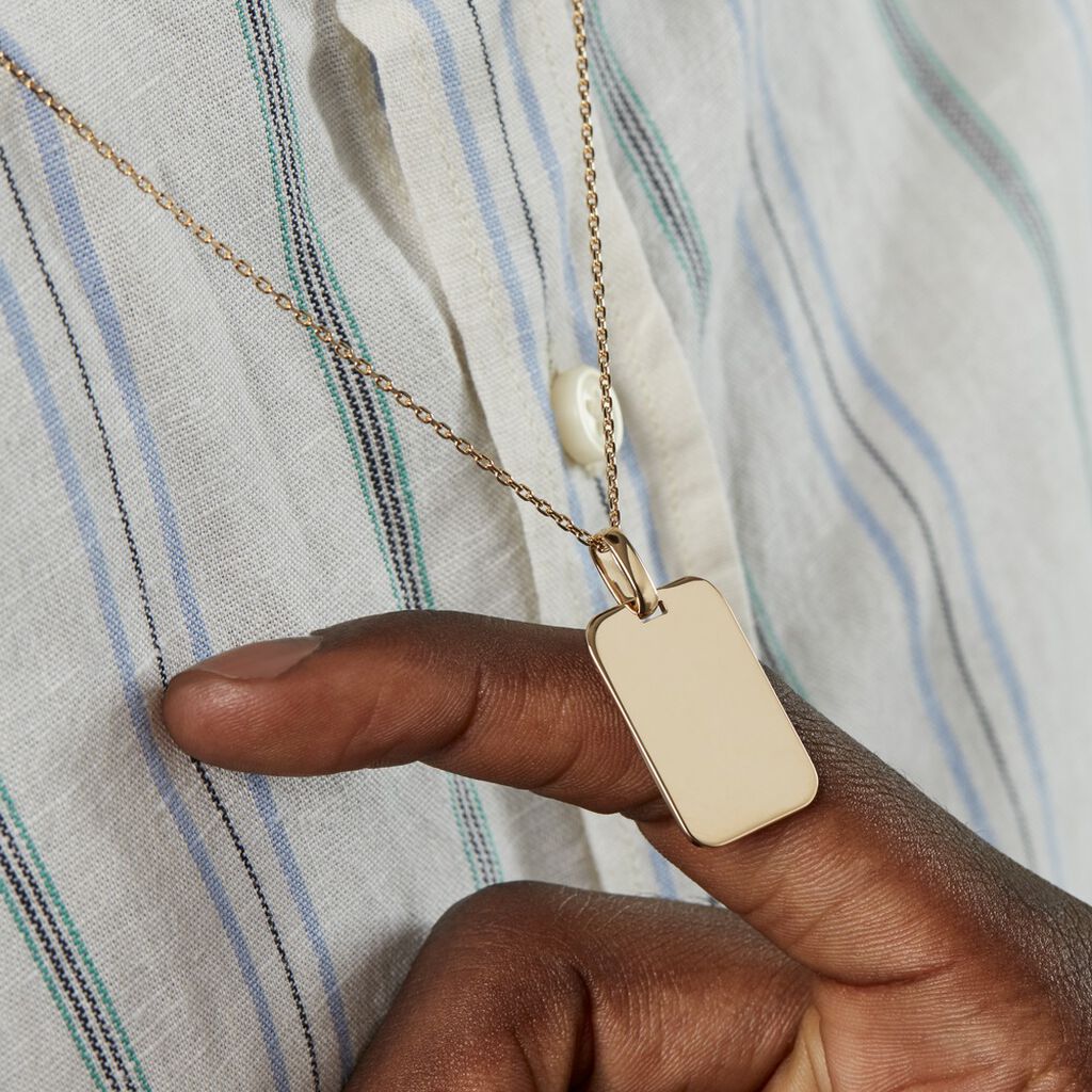 Collier Plaqué Or Jaune Idiattis - Colliers Homme | Histoire d’Or