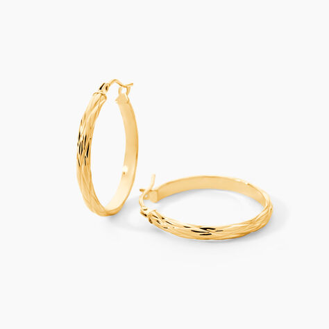 Cr&eacute;oles Vitali Or Jaune - Boucles d'oreilles cr&eacute;oles Femme | Histoire d&rsquo;Or