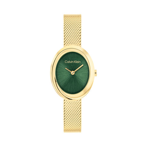 Montre Calvin Klein Twisted Bezel 24 Vert - Montres Femme | Histoire d&rsquo;Or