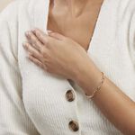 Bracelet Jonc Epiphanieae Plaqu&eacute; Or Jaune Oxyde De Zirconium - Bracelets Femme | Histoire d&rsquo;Or