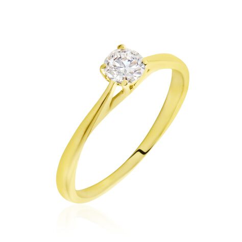 Bague Solitaire Aphrodite Or Jaune Diamant - Bagues solitaires Femme | Histoire d’Or