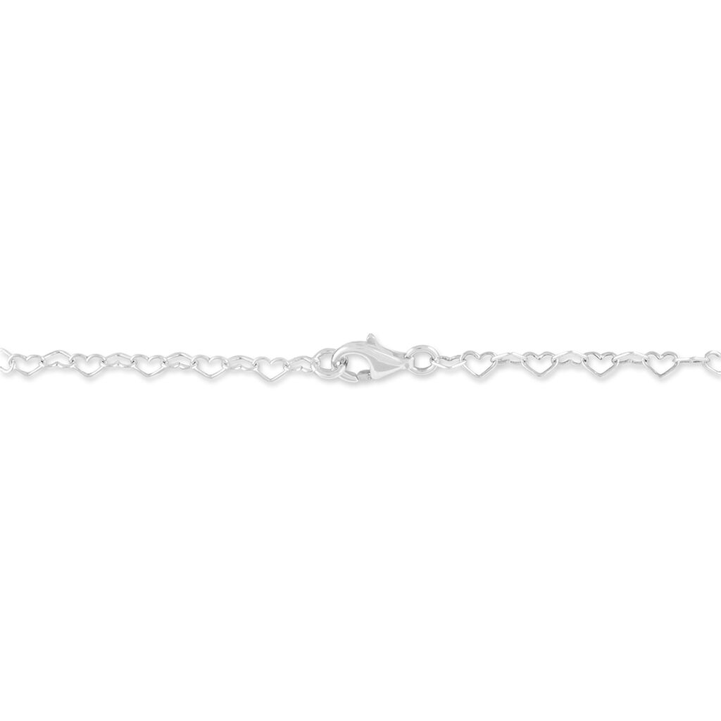 Bracelet Argent Blanc Eve-liseae Ambre - Bracelets Coeur Femme | Histoire d’Or