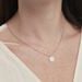 Collier Argent Blanc Pierine Nacre - Ras de cou Femme | Histoire d’Or